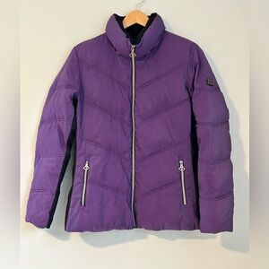 XBLK by ZeroXposur Women’s Insulated Shiny Puffer Jacket - Purple - Size L